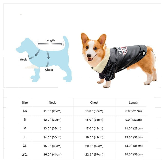 Chaqueta de piel sintética para mascotas