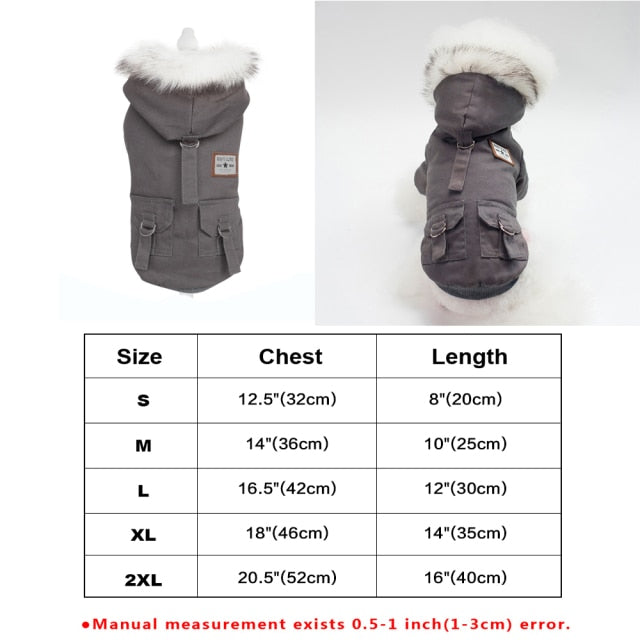 Chaqueta de piel sintética para mascotas