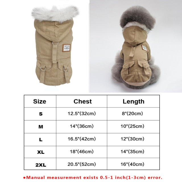 Chaqueta de piel sintética para mascotas