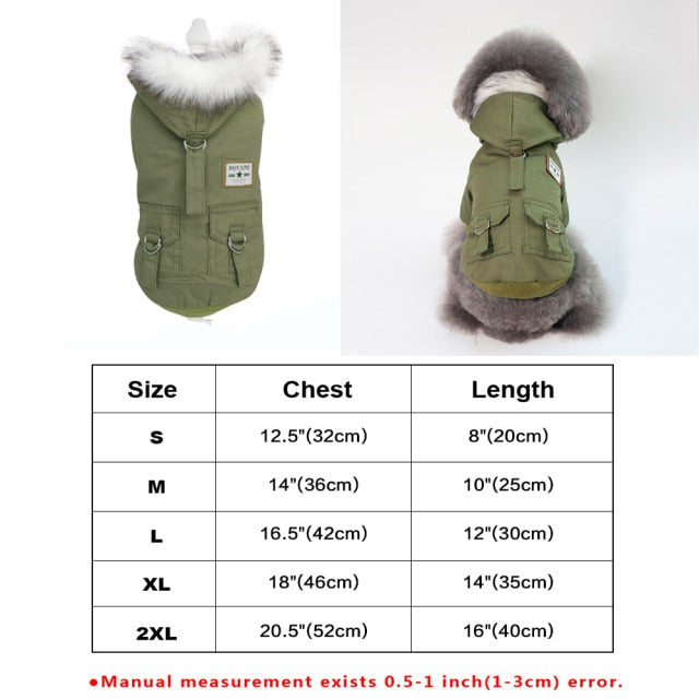 Chaqueta de piel sintética para mascotas