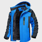 Chaqueta impermeable con capucha para hombre — Forro polar térmico