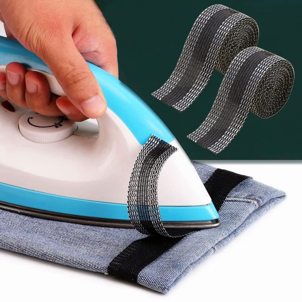 Cinta termoadhesiva para dobladillos | Algodón, sin coser | Arregla el dobladillo perfecto en segundos, ideal para uso d