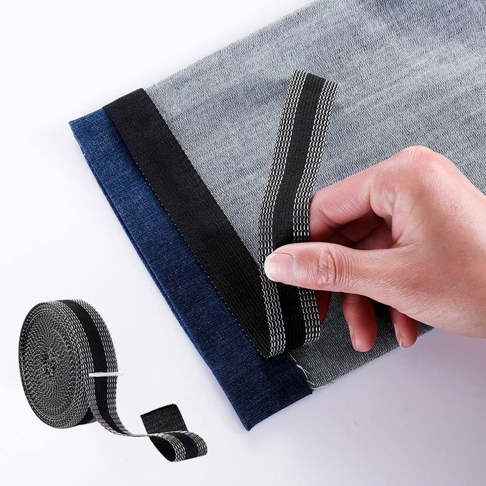 Cinta termoadhesiva para dobladillos | Algodón, sin coser | Arregla el dobladillo perfecto en segundos, ideal para uso d