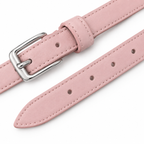 Cinturón rosa de piel vegana ajustable unisex