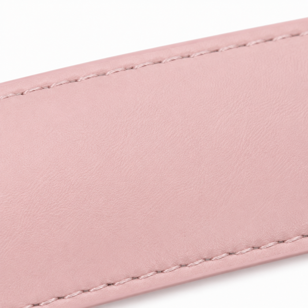 Cinturón rosa de piel vegana ajustable unisex