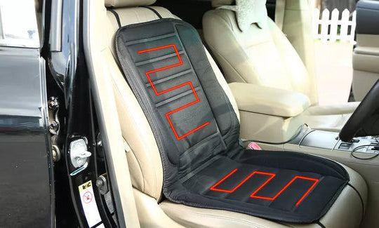Cojín calefactable para asiento de coche con cobertura completa