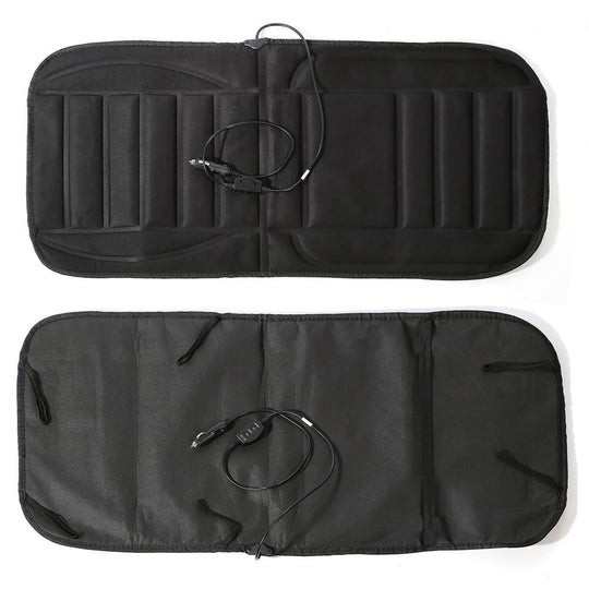 Cojín calefactable para asiento de coche con cobertura completa