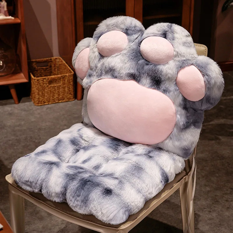 Cojín de asiento con forma de patita de gato