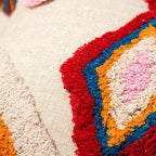 Cojín decorativo artesanal estilo boho marroquí