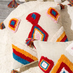 Cojín decorativo artesanal estilo boho marroquí