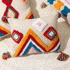 Cojín decorativo artesanal estilo boho marroquí