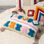 Cojín decorativo artesanal estilo boho marroquí