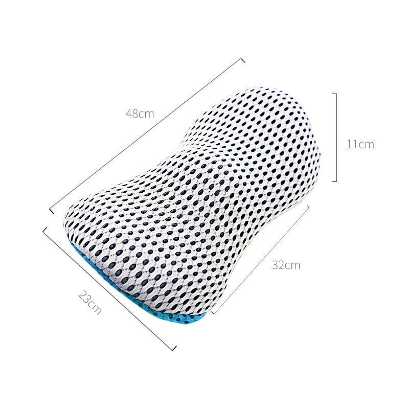 Cojín lumbar ortopédico SpineRest | Soporte ergonómico para la espalda en oficina, coche y hogar | Funda extraíble