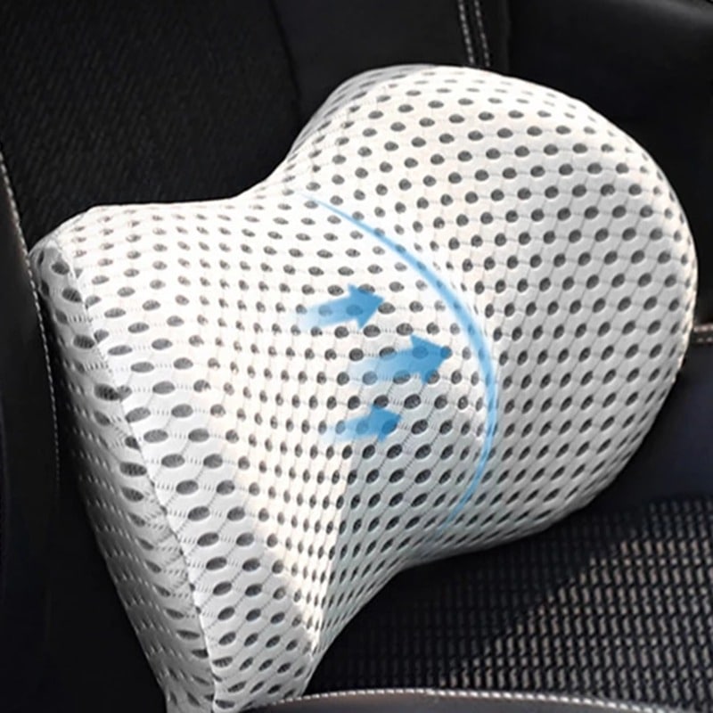 Cojín lumbar ortopédico SpineRest | Soporte ergonómico para la espalda en oficina, coche y hogar | Funda extraíble