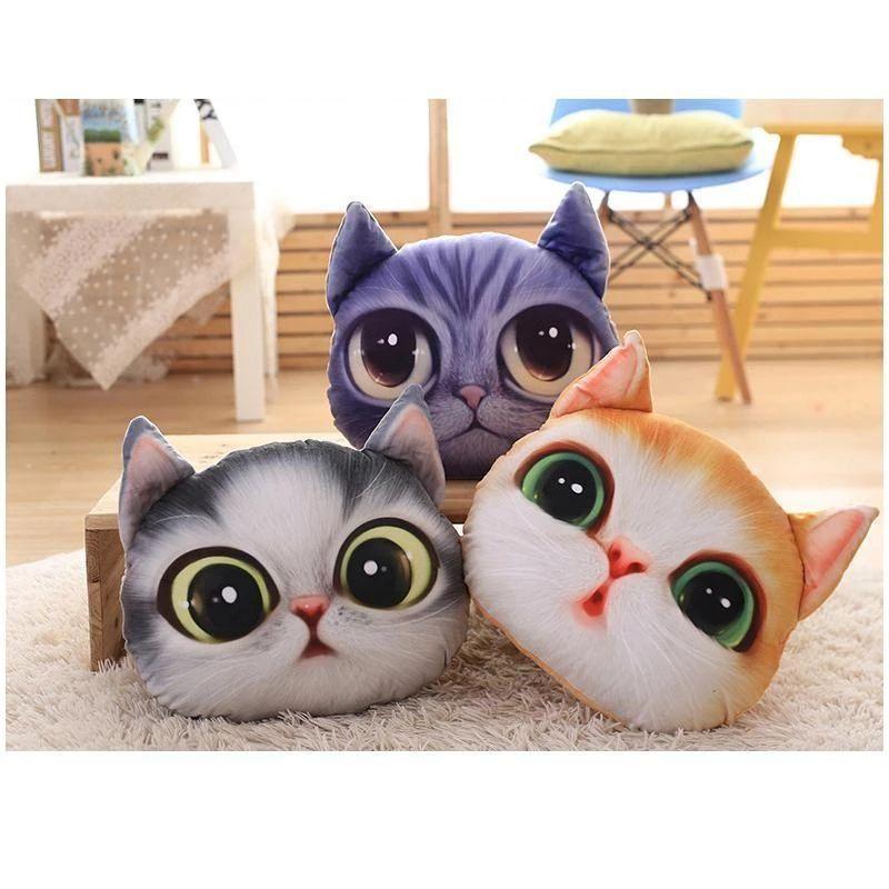 Cojín plegable creativo con estampado de gato