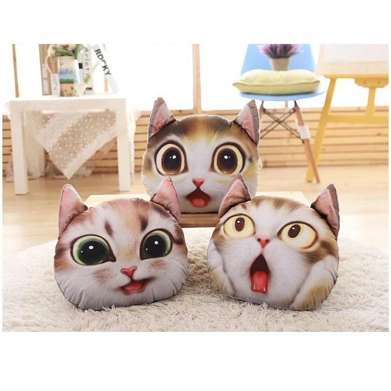 Cojín plegable creativo con estampado de gato