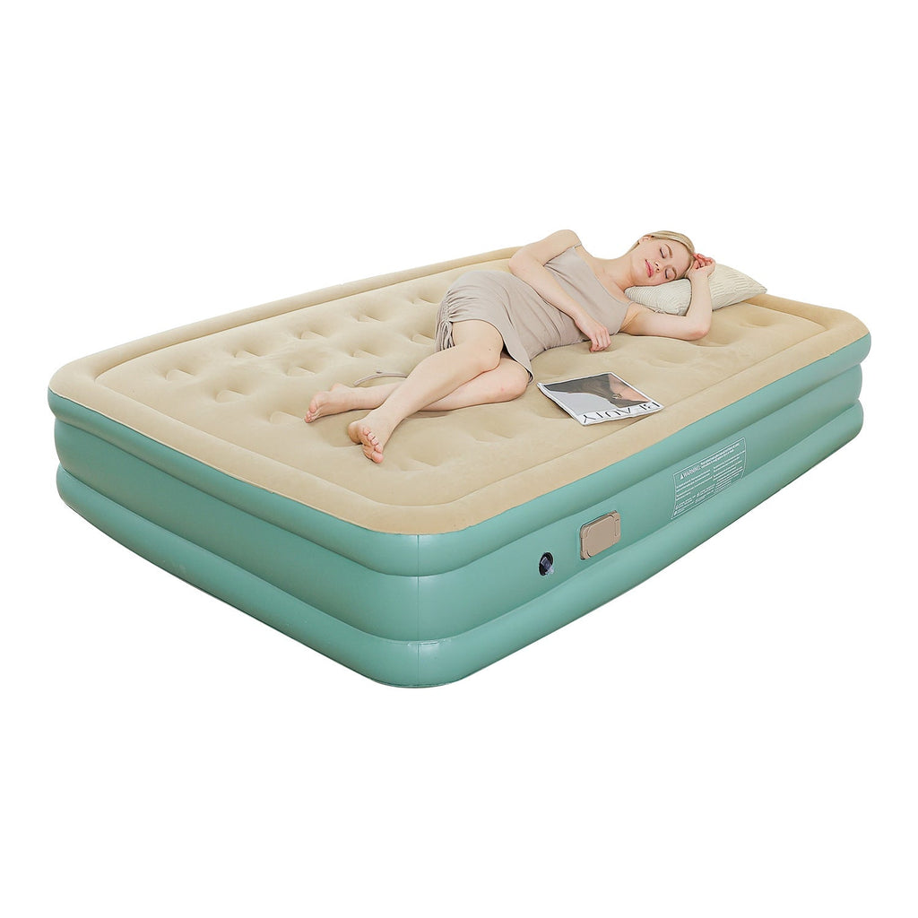 Colchón hinchable automático con bomba integrada para mujer