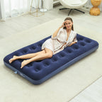Colchón hinchable de lujo con superficie de terciopelo suave