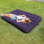 Colchón hinchable de lujo con superficie de terciopelo suave