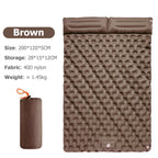 Colchoneta inflable de camping con almohada integrada