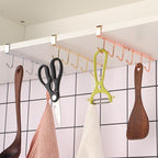 Colgador bajo mueble con 6 ganchos