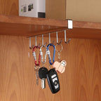 Colgador bajo mueble con 6 ganchos
