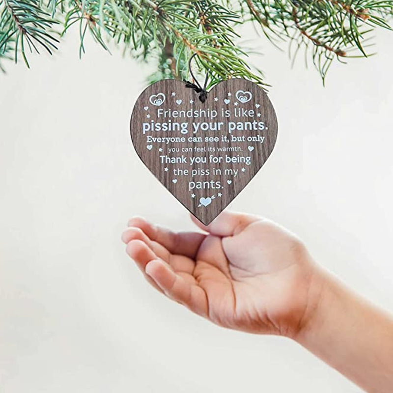 Colgante de madera para árbol de Navidad (3 piezas)