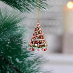 Colgante decorativo de árbol de Navidad en acrílico