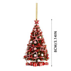 Colgante decorativo de árbol de Navidad en acrílico