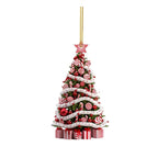 Colgante decorativo de árbol de Navidad en acrílico