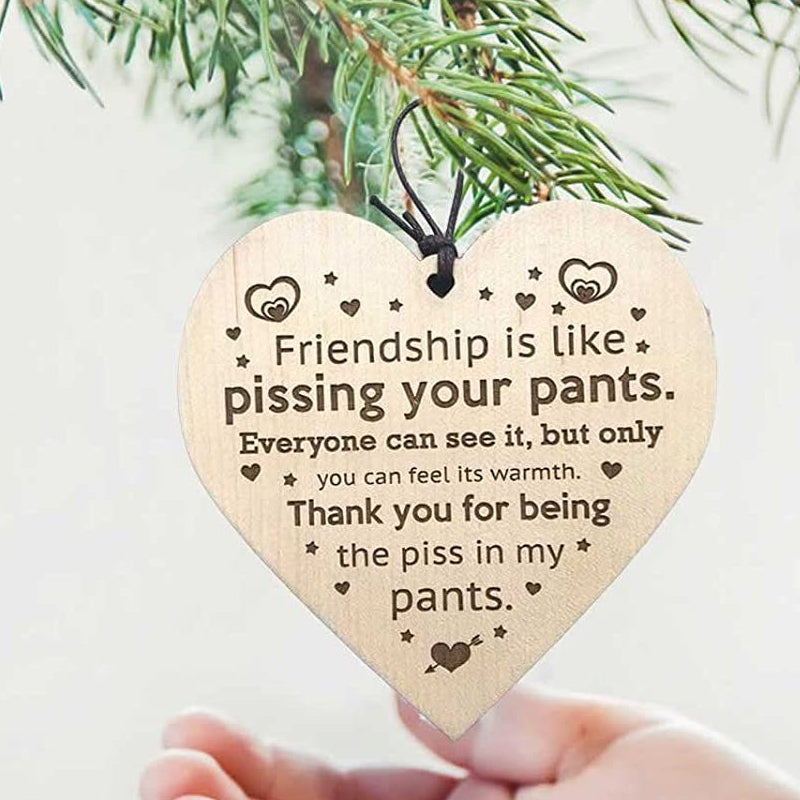 Colgante decorativo de madera para árbol de Navidad