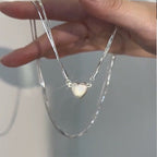 Collar con colgante de corazón magnético