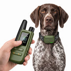Collar de adiestramiento para perros con mando a distancia, alcance de 1006 m, collar ajustable para perros de 4,5 a 54 