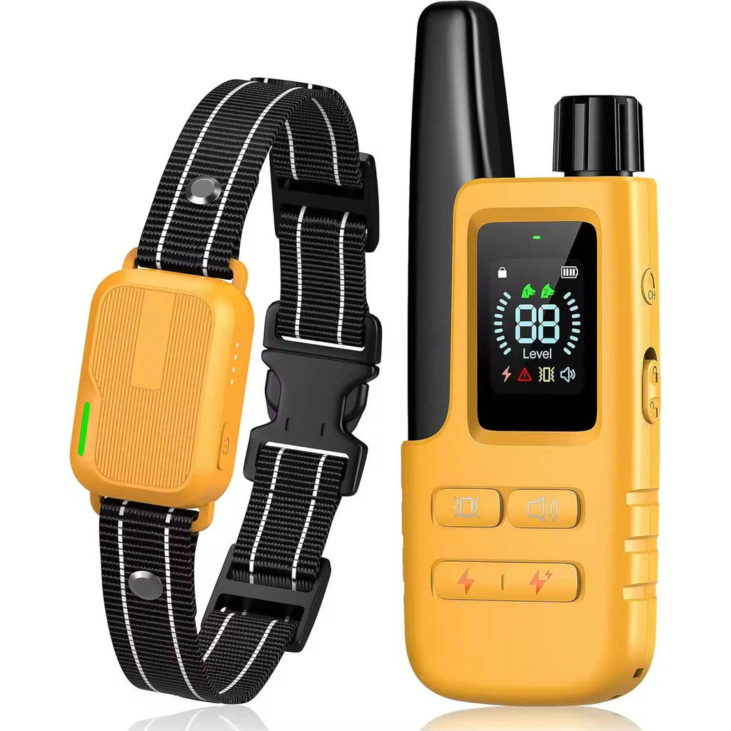 Collar de adiestramiento para perros con mando a distancia, alcance de 1006 m, collar ajustable para perros de 4,5 a 54 