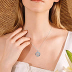 Collar de la amistad con árbol de la vida calado