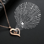 Collar «Te quiero» en 100 idiomas - Set de regalo único