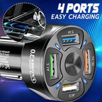Conector de carga rápida 4 en 1 para coche