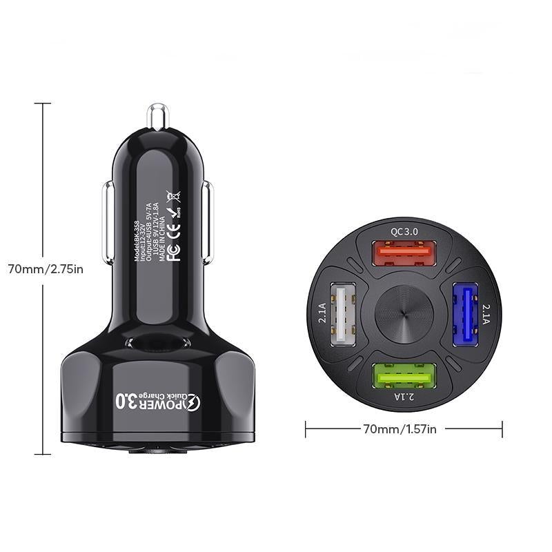 Conector de carga rápida 4 en 1 para coche
