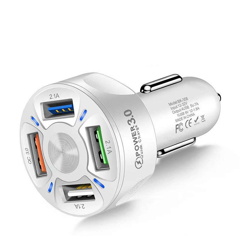 Conector de carga rápida 4 en 1 para coche