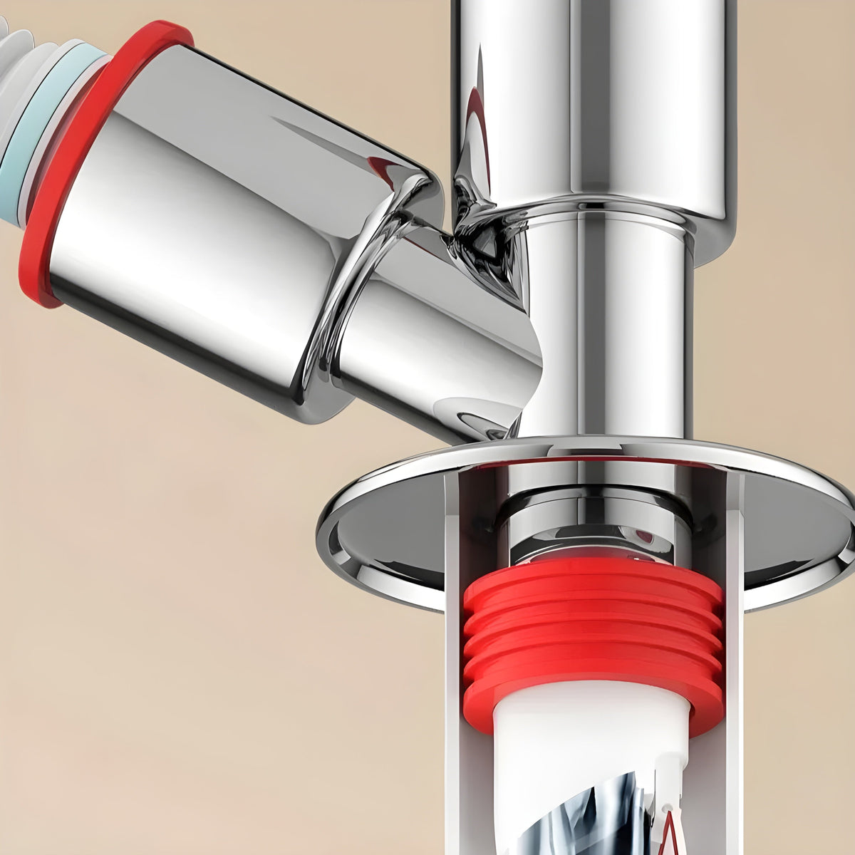 Conector de desagüe antiolor para lavadora
