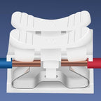 Conector de terminal de presión autoajustable