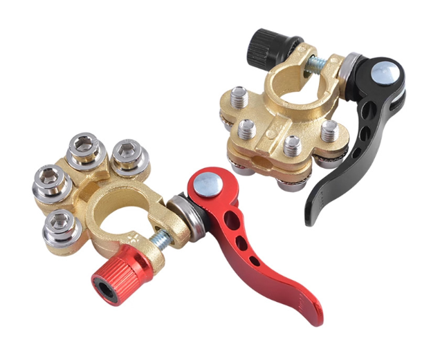 Conector rápido de latón para batería
