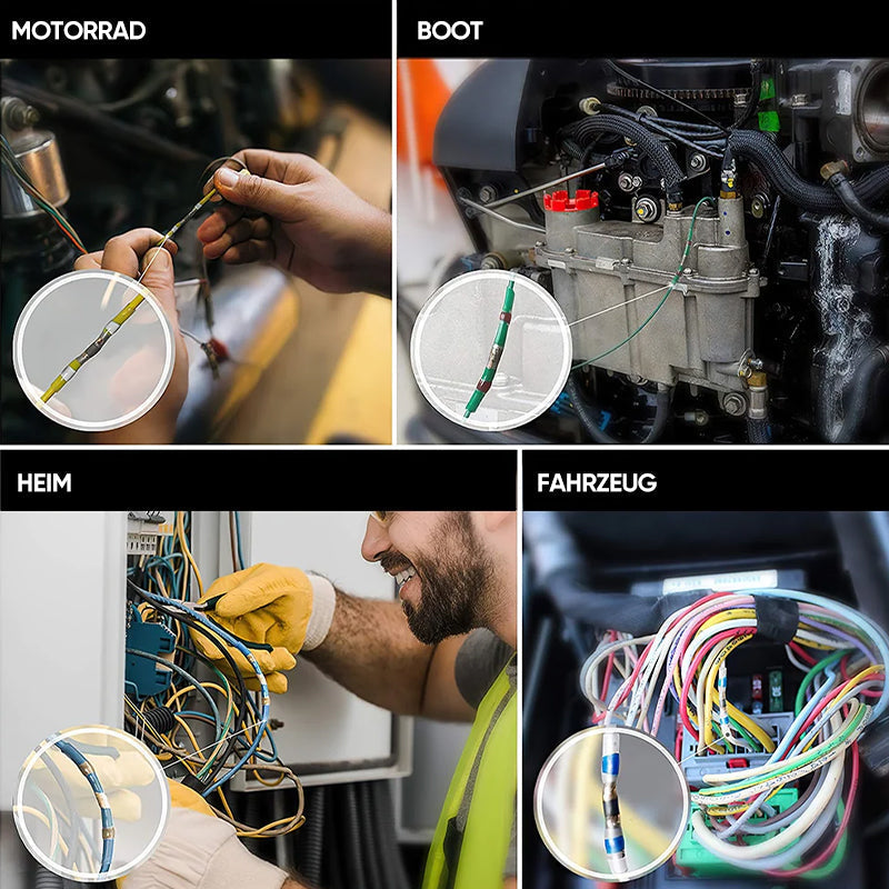 Conectores termorretráctiles de soldadura impermeables