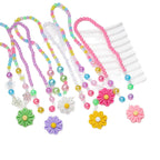 Conjunto de bisutería infantil con colgante de flor