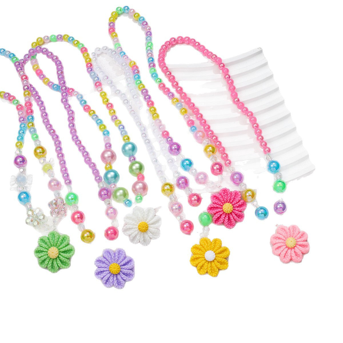 Conjunto de bisutería infantil con colgante de flor