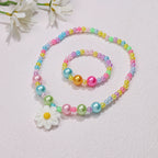 Conjunto de bisutería infantil con colgante de flor