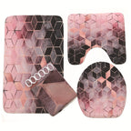 Conjunto de cortina de ducha con diseño floral