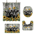 Conjunto de baño con estampado floral digital