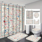 Conjunto de baño con estampado floral digital