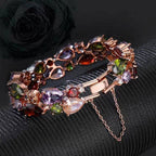 Conjunto de joyas con circonitas de colores para mujer